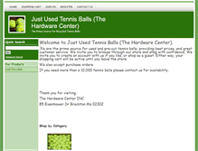 Tablet Screenshot of justusedtennisballs.com